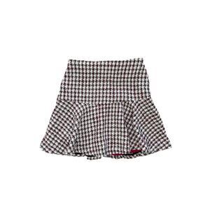 Maeve By Anthropolgie Bobbie Plaid Pink White Flounced Mini Skirt Sz 6/28” Waist
